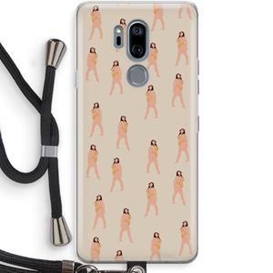 CaseCompany You're so golden: LG G7 Thinq Transparant Hoesje met koord