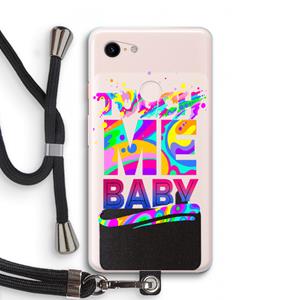 CaseCompany Touch Me: Pixel 3 XL Transparant Hoesje met koord