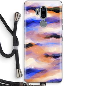 CaseCompany Donkere Wolken: LG G7 Thinq Transparant Hoesje met koord