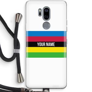 CaseCompany WK Wielrennen: LG G7 Thinq Transparant Hoesje met koord