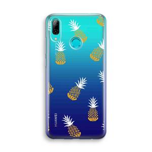 CaseCompany Ananasjes: Huawei P Smart (2019) Transparant Hoesje