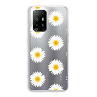 CaseCompany Margrietjes: Oppo A94 5G Transparant Hoesje