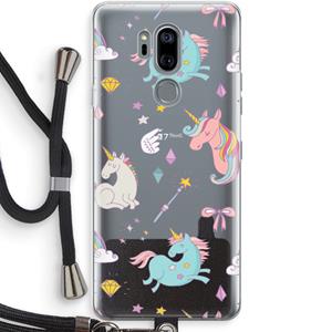 CaseCompany Fantasiewereld: LG G7 Thinq Transparant Hoesje met koord