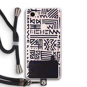 CaseCompany Marrakech print: Pixel 3 XL Transparant Hoesje met koord