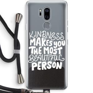 CaseCompany The prettiest: LG G7 Thinq Transparant Hoesje met koord