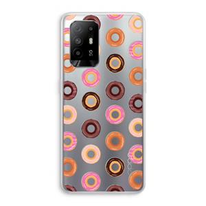 CaseCompany Donuts: Oppo A94 5G Transparant Hoesje