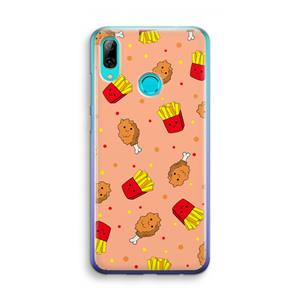 CaseCompany Chicken 'n Fries: Huawei P Smart (2019) Transparant Hoesje