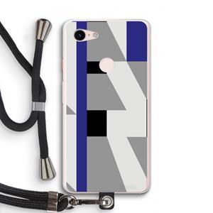 CaseCompany Gestalte 2: Pixel 3 XL Transparant Hoesje met koord