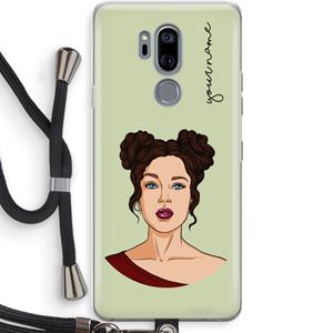 CaseCompany Pop-Art Creator: LG G7 Thinq Transparant Hoesje met koord