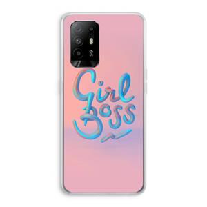 CaseCompany Girl boss: Oppo A94 5G Transparant Hoesje