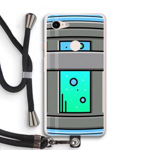 CaseCompany Chug Bottle: Pixel 3 XL Transparant Hoesje met koord