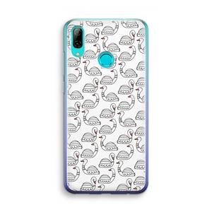 CaseCompany Zwanen: Huawei P Smart (2019) Transparant Hoesje