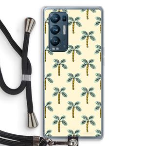 CaseCompany Paradise: Oppo Find X3 Neo Transparant Hoesje met koord