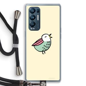CaseCompany Birdy: Oppo Find X3 Neo Transparant Hoesje met koord
