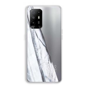 CaseCompany Gestreepte marmer: Oppo A94 5G Transparant Hoesje