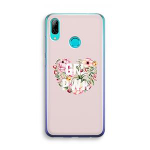 CaseCompany GRL PWR Flower: Huawei P Smart (2019) Transparant Hoesje