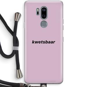 CaseCompany kwetsbaar: LG G7 Thinq Transparant Hoesje met koord