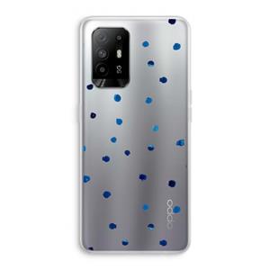 CaseCompany Blauwe stippen: Oppo A94 5G Transparant Hoesje