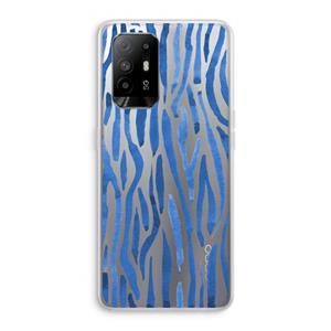 CaseCompany Blauwe nerven: Oppo A94 5G Transparant Hoesje