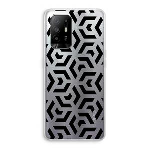 CaseCompany Crazy pattern: Oppo A94 5G Transparant Hoesje