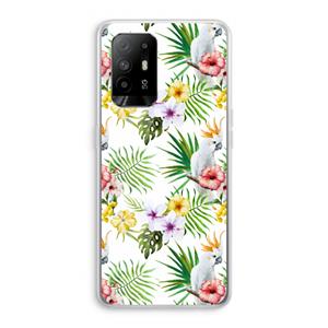 CaseCompany Gele kuif: Oppo A94 5G Transparant Hoesje