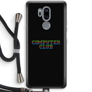 CaseCompany Retro: LG G7 Thinq Transparant Hoesje met koord