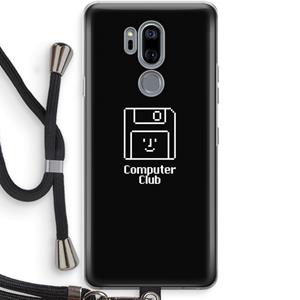 CaseCompany Hello: LG G7 Thinq Transparant Hoesje met koord