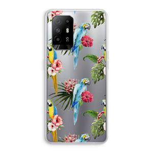 CaseCompany Kleurrijke papegaaien: Oppo A94 5G Transparant Hoesje