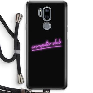 CaseCompany Vice Black: LG G7 Thinq Transparant Hoesje met koord