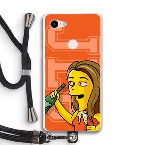 CaseCompany Jamie Lee Simpson: Pixel 3 XL Transparant Hoesje met koord