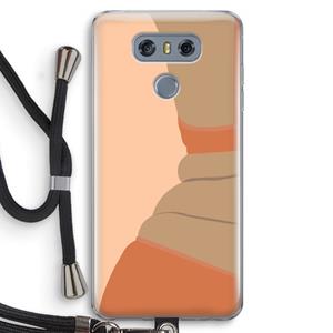 CaseCompany Bikini: LG G6 Transparant Hoesje met koord