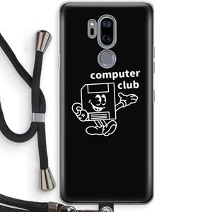 CaseCompany Floppyhead: LG G7 Thinq Transparant Hoesje met koord