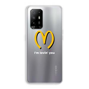 CaseCompany I'm lovin' you: Oppo A94 5G Transparant Hoesje