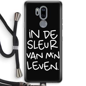 CaseCompany De Sleur: LG G7 Thinq Transparant Hoesje met koord