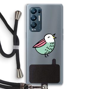 CaseCompany Birdy: Oppo Find X3 Neo Transparant Hoesje met koord
