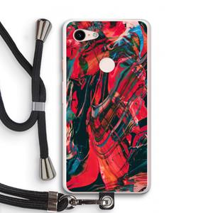 CaseCompany Endless Descent: Pixel 3 XL Transparant Hoesje met koord