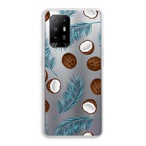 CaseCompany Kokosnoot roze: Oppo A94 5G Transparant Hoesje