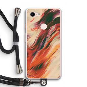CaseCompany Forgotten Lands: Pixel 3 XL Transparant Hoesje met koord