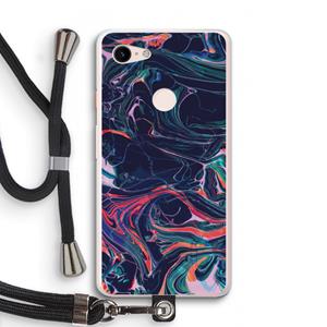 CaseCompany Light Years Beyond: Pixel 3 XL Transparant Hoesje met koord