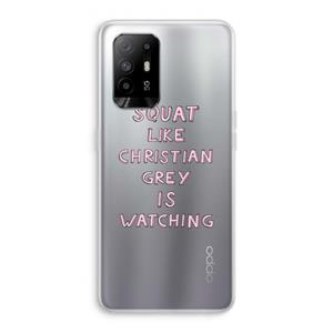 CaseCompany Christian Grey: Oppo A94 5G Transparant Hoesje