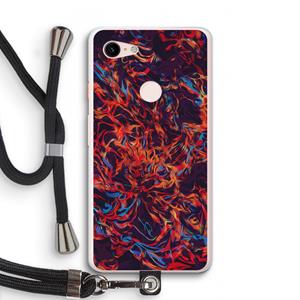 CaseCompany Lucifer: Pixel 3 XL Transparant Hoesje met koord