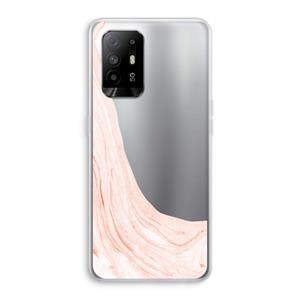 CaseCompany Peach bath: Oppo A94 5G Transparant Hoesje