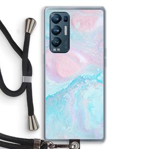 CaseCompany Fantasie pastel: Oppo Find X3 Neo Transparant Hoesje met koord