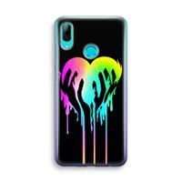 CaseCompany Hold My Heart: Huawei P Smart (2019) Transparant Hoesje