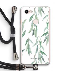 CaseCompany Branch up your life: Pixel 3 XL Transparant Hoesje met koord