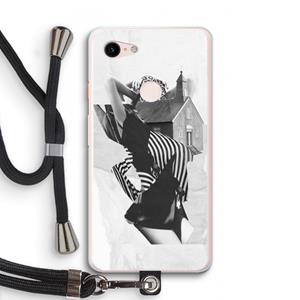 CaseCompany House: Pixel 3 XL Transparant Hoesje met koord