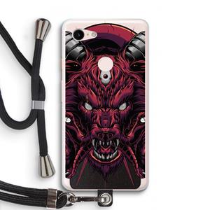 CaseCompany Hell Hound and Serpents: Pixel 3 XL Transparant Hoesje met koord