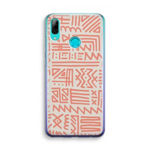 CaseCompany Marrakech Pink: Huawei P Smart (2019) Transparant Hoesje