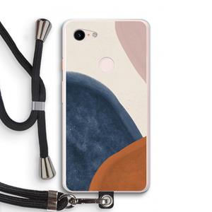 CaseCompany Geo #1: Pixel 3 XL Transparant Hoesje met koord