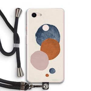 CaseCompany Geo #4: Pixel 3 XL Transparant Hoesje met koord